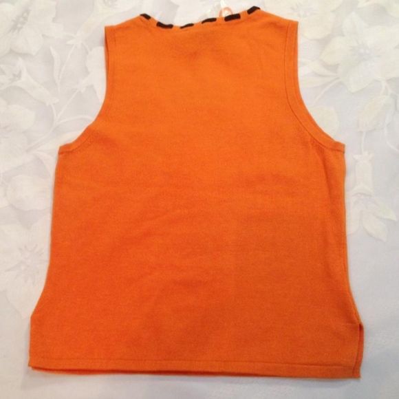 Y2K BCBG Burnt Orange And Brown Suede Sleeveless Top NWT - Picture 5 of 5